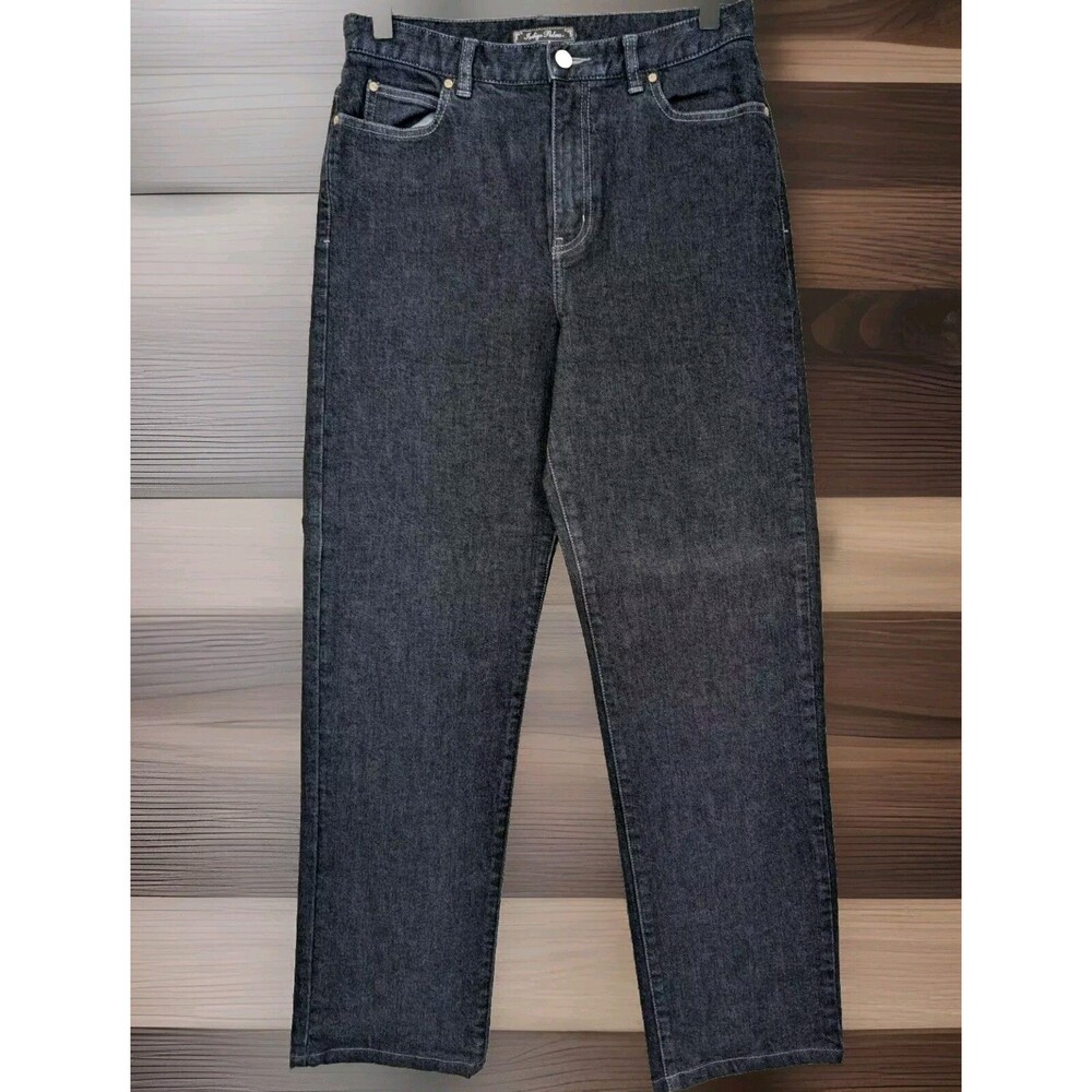 Indigo Palms Jeans Women's Size 8R x 29 Relaxed Fit Dark Blue Straight Leg